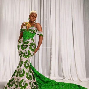 Custom African print dress, Ankara dress, African print, African clothing, African fashion, Ankara dress, classy dress image 1