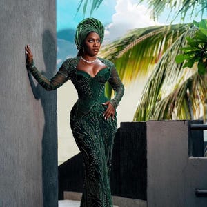 Luxury African bridal dress, Custom bridal dress, Igbo Bride, African clothing, African fashion, Ankara dress, Igbo wedding dress