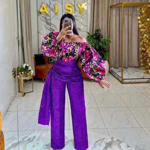 African jumper,  Ankara jumpsuit , African print full length jumpsuit African clothing, African fashion Ankara jumpsuit