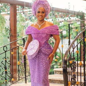 Luxury African bridal dress, Custom bridal dress, Igbo Bride, African clothing, African fashion, Ankara dress, Igbo wedding dress