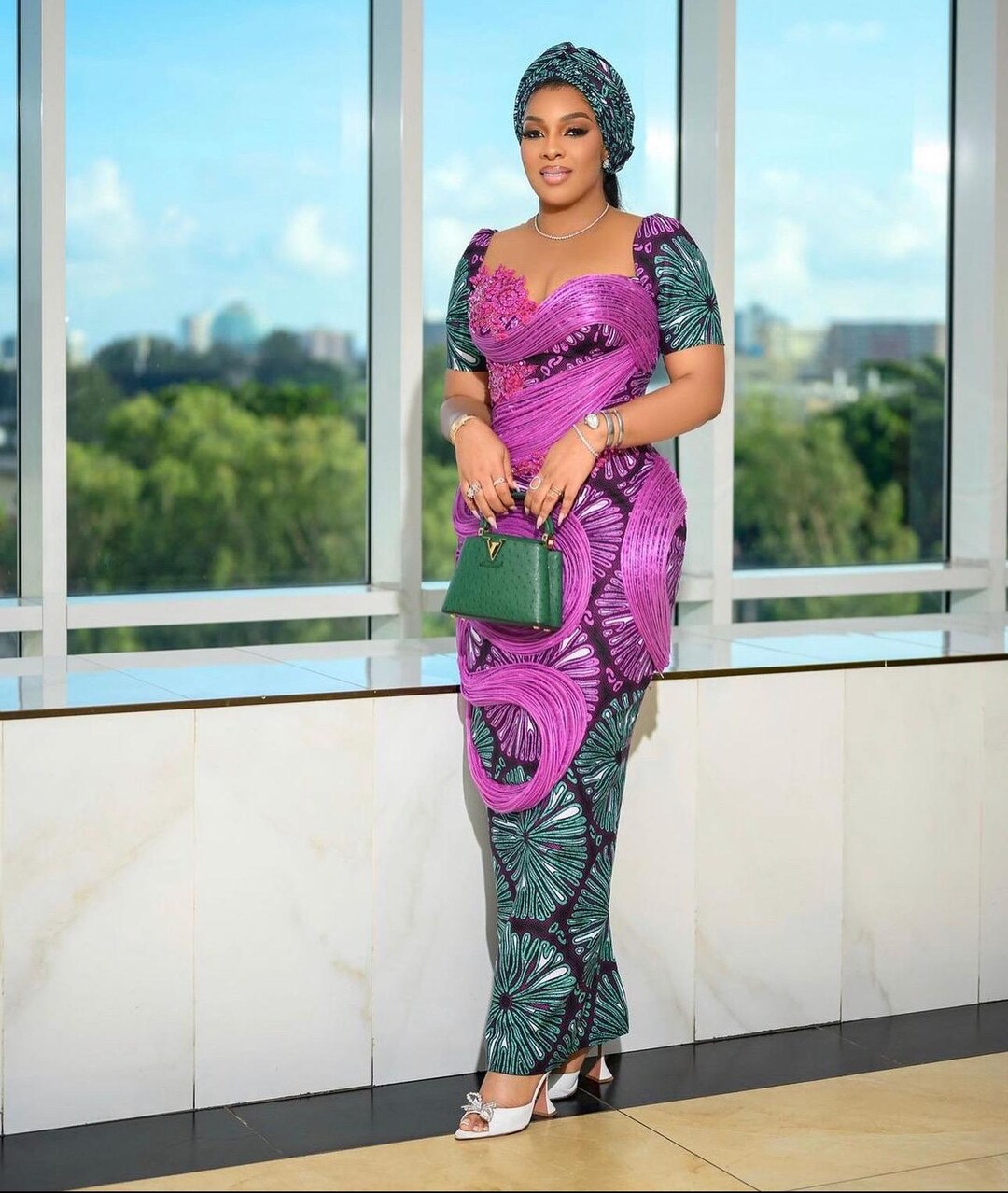 Luxury Wedding Guest Dress, Ankara Wedding Guest Dress, Elegant Dress ...