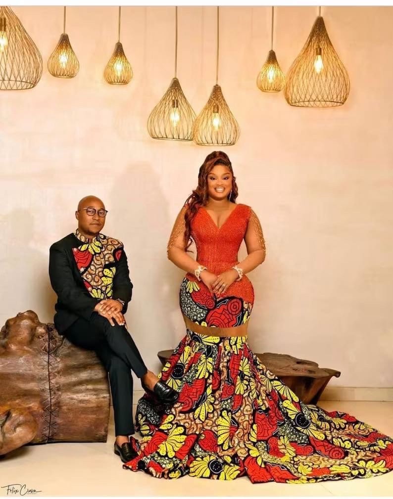 African Couple Matching Outfit