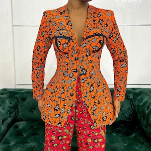 Orange Bali Print 2-Piece Set