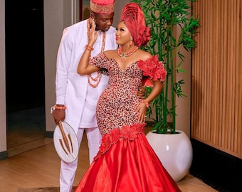 Couple African outfit, African couple trad outfit, Ankara clothes for couples wedding, Couple matching clothing, African wedding outfit