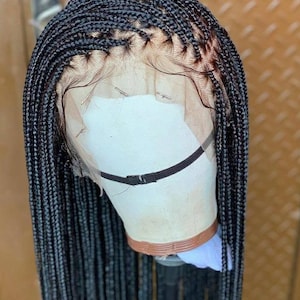 Box knotless braided, full lace blonde knotless braids