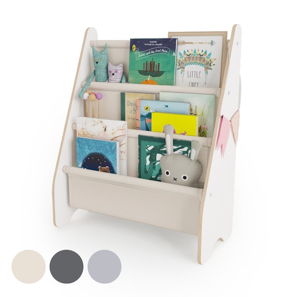 MAMOI® Étagère à livres pour enfants, Bibliothèque pour chambre d'enfant, Petite bibliothèque pour tout-petit, Bibliothèques et étagères pour enfants, Meubles pour chambre à coucher