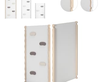MAMOI® Wooden slide for climbing frame, Indoor baby gym accessories for kids, Small and big toddler slide for climbing triangle