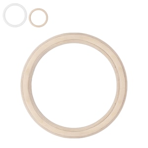 MAMOI® Gymnastikring i trä, träningsring utan remmar, grepp för styrke- och gymnastikträning, för inomhus- och utomhusbruk, 100 % ECO