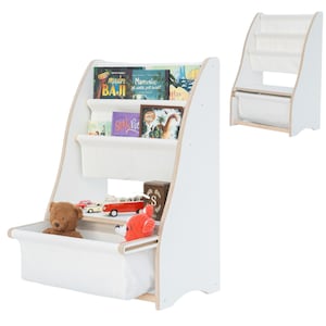 SORTIE MAMOI® ! Étagère à livres pour enfants, Bibliothèque pour chambre d'enfant, Petite bibliothèque pour tout-petit, Bibliothèques et étagères pour enfants, Meubles