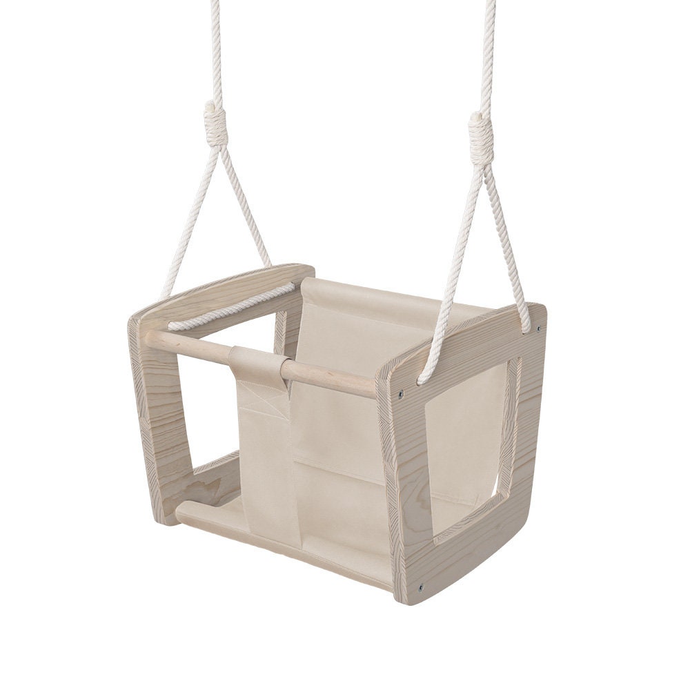 wooden baby swing seat