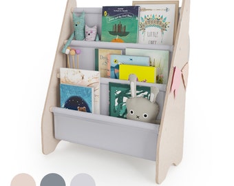 MAMOI® Bücherregal für kinder, Bücherkiste für kinderzimmer, Book shelf, Buchregal, Wandregal kinderregal, Kinderbücherregal, Bücherbank