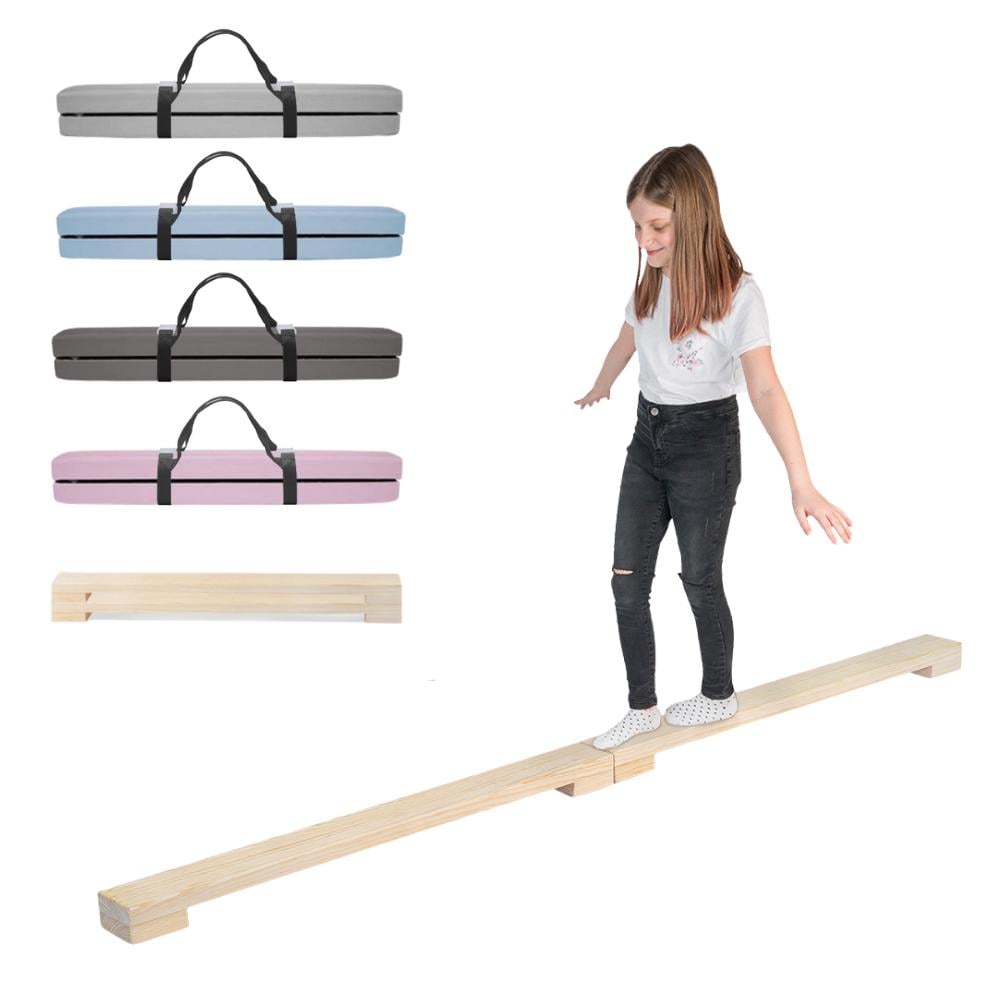 MAMOI ® Poutre de gymnastique pour enfants 200 cm, Poutre d, 2,1m pliable poutre