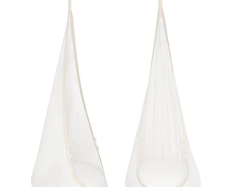 MAMOI® Sedia sospesa a dondolo, Amaca da interni, Sedile a dondolo per bambini, Dondolo da porta per bambini autistici, Altalene a forma di uovo da giardino