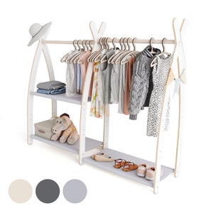 MAMOI® Kinderkledingrek | Aankleedrek voor kinderen | Kinderkledingrek | Aankleedrek voor kinderen | Babygarderobe | 100% ECO