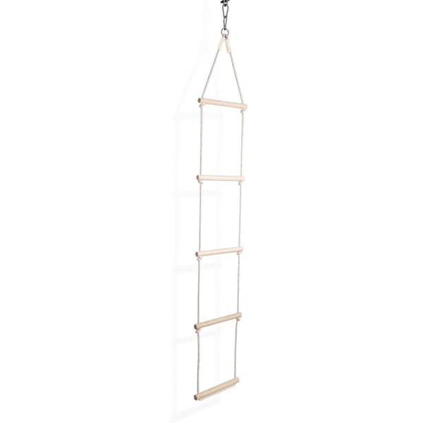 MAMOI® Strickleiter langlebige Kletterleiter für Kinder aus Holz und Baumwollkordel, skandinavisches Design | CE | 100 % umweltfreundlich | Hergestellt in Europa