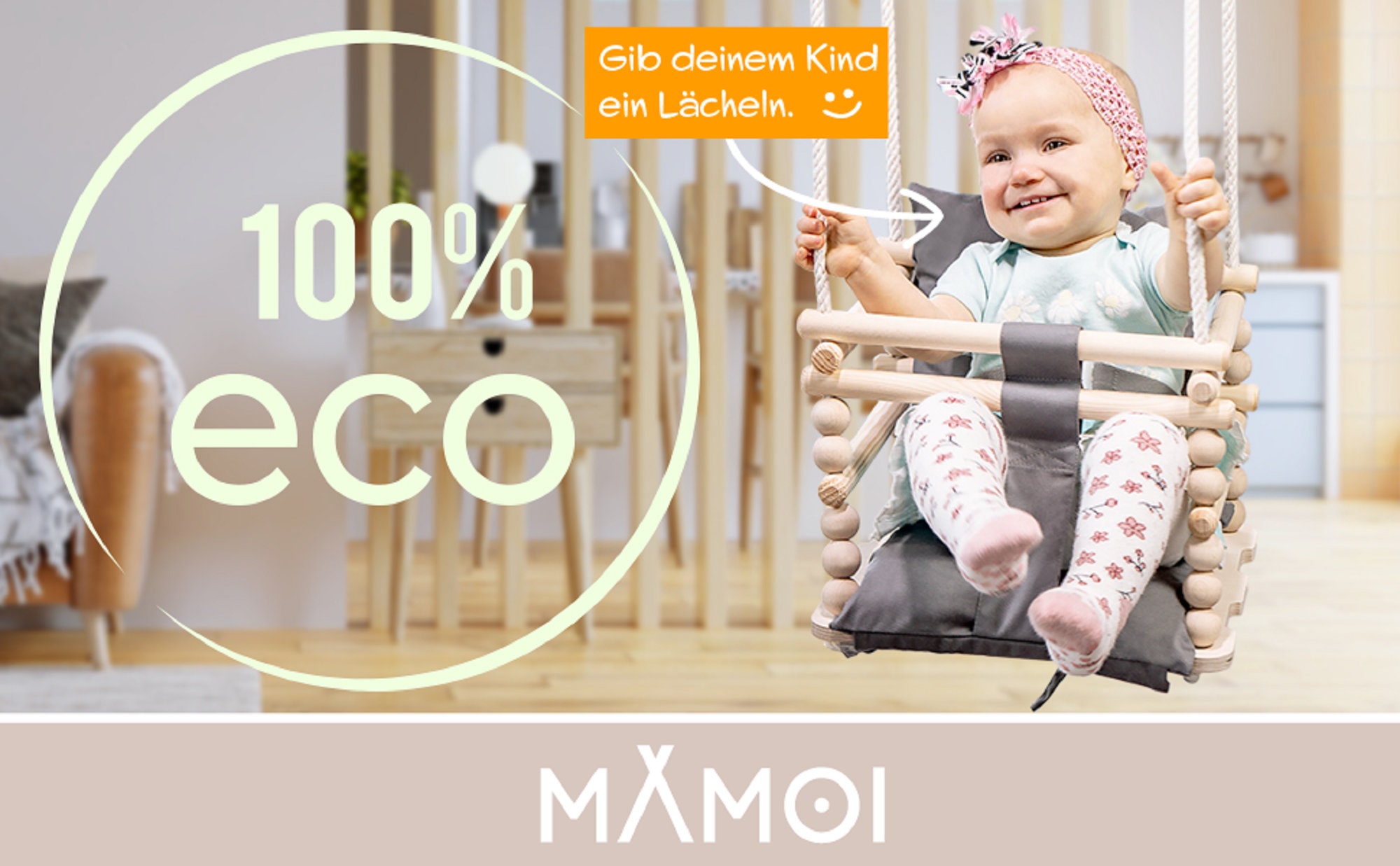 MAMOI® Baby Swing, Toddler Sensory Seat 3 in 1, Wooden Door Bouncer for  Kids, Indoor Swings Set, Chair From Birth for Toddlers Age 1-3 