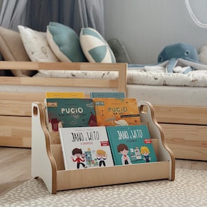 MAMOI® Bücherregal für kinder, Bücherkiste für kinderzimmer, Book shelf, Buchregal, Wandregal kinderregal, Kinderbücherregal, Bücherbank