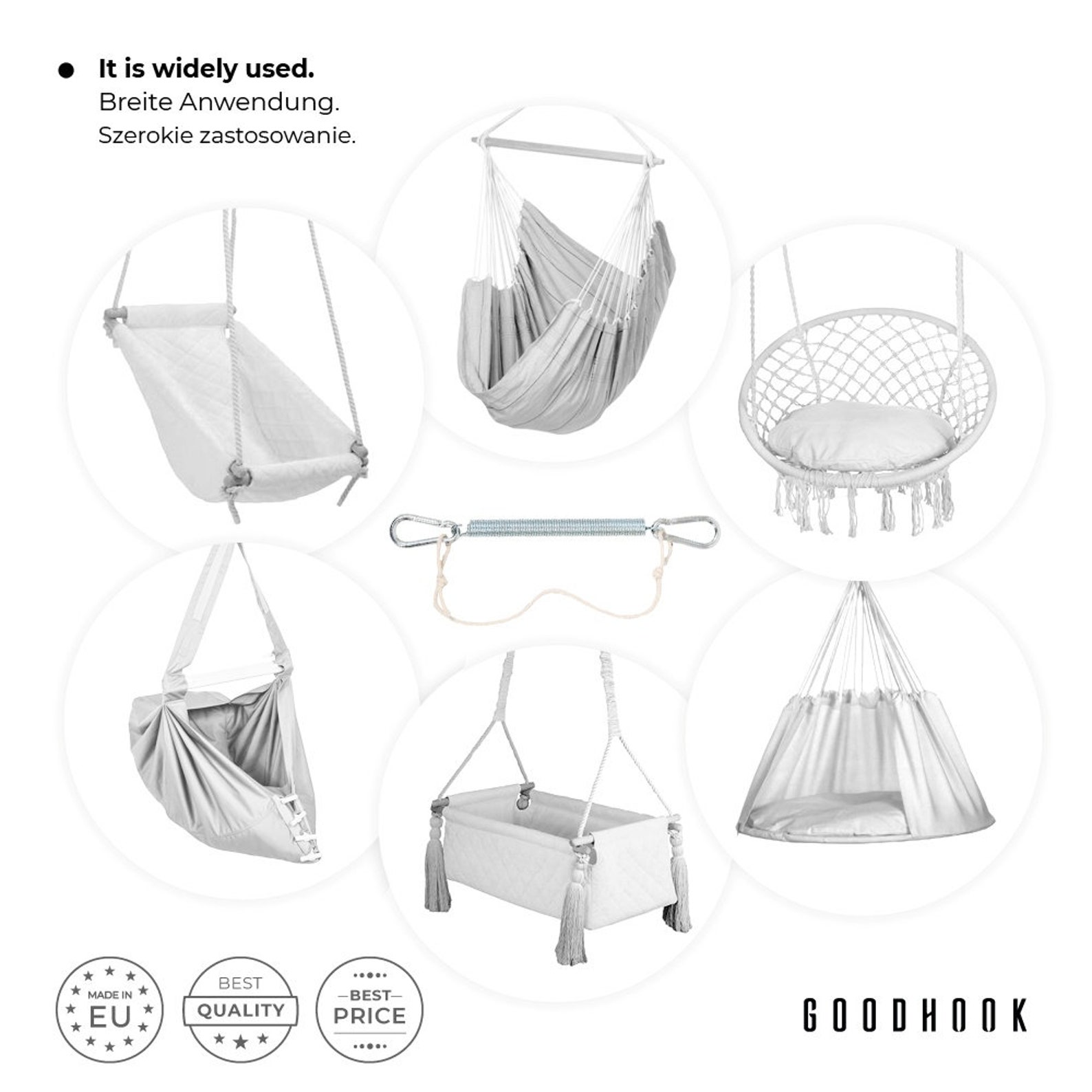 MAMOI® Baby Cradle Spring With Safety Rope Spring Cradle 616 Etsy UK