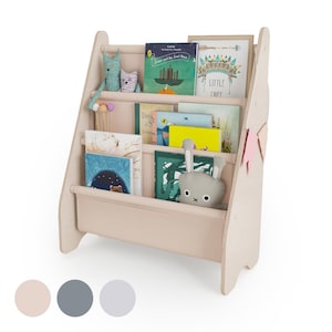 MAMOI® Bücherregal für kinder, Bücherkiste für kinderzimmer, Book shelf, Buchregal, Wandregal kinderregal, Kinderbücherregal, Bücherbank