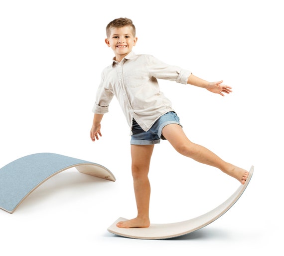 MAMOI® Planche d'équilibre en bois pour enfants, Bascule à bascule