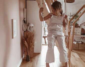 IDEAF Idena 40197 - Plankschommel Van Hout, Voor Kinderen Vanaf 3 Jaar Met Verstelbare Touwen En Stalen Ringen Draagkracht Tot 50 Kg Voor Zorgeloos Schommelplezier