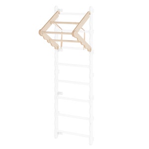 MAMOI® Modern Pull up Bar for Wall Bars | Pull-up Bar for Wall Bars | Folding Pull up Bar for Swedish Ladder Plywood 100% ECO