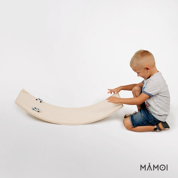 MAMOI Wooden Balance Board for Kids Rocker Seesaw Baby