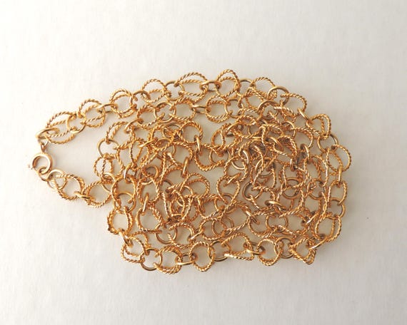 Gold Filled Open Cage Link Necklace - image 4