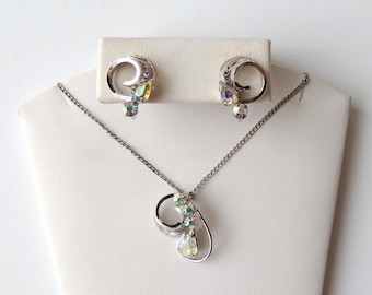 Sterling Filigree Necklace & Earrings Set