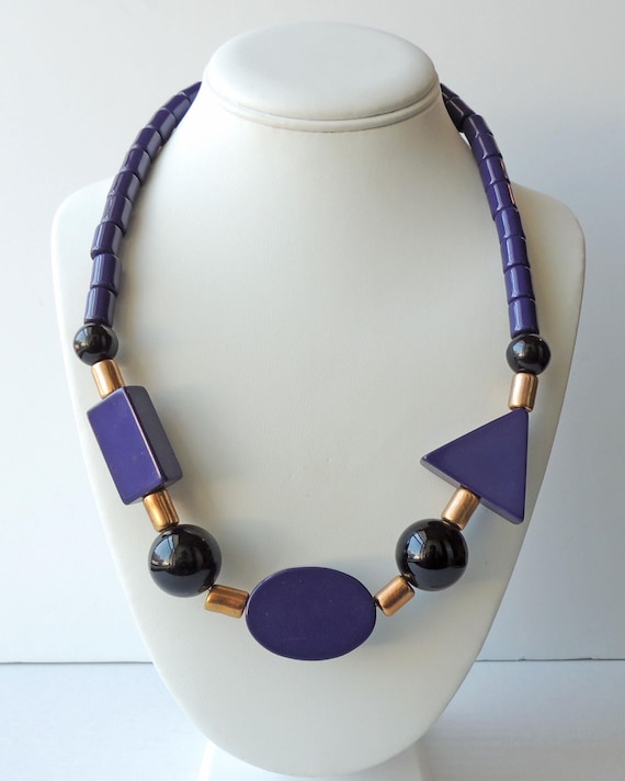 1980s Memphis Group Style Necklace