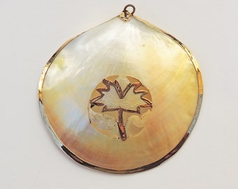 Carved Seashell Pendant