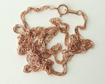 Rose Gold Over Sterling Silver Necklace