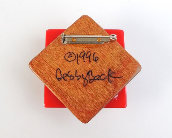 VTG Bakelite Assemblage Brooch - image 4