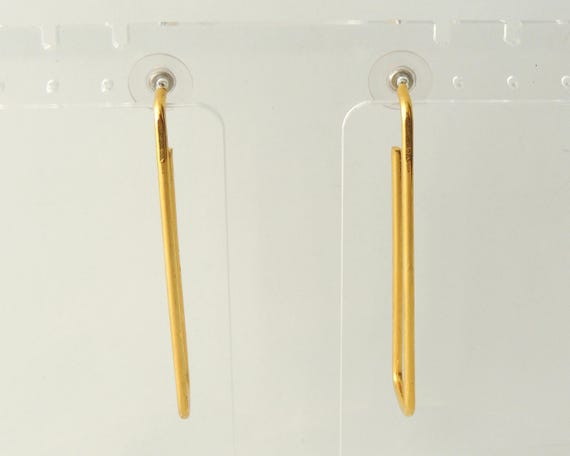 Rectangular Hoop Earrings - image 3