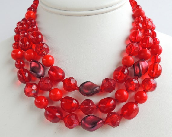 West Germany Multi Strand Necklace - image 2