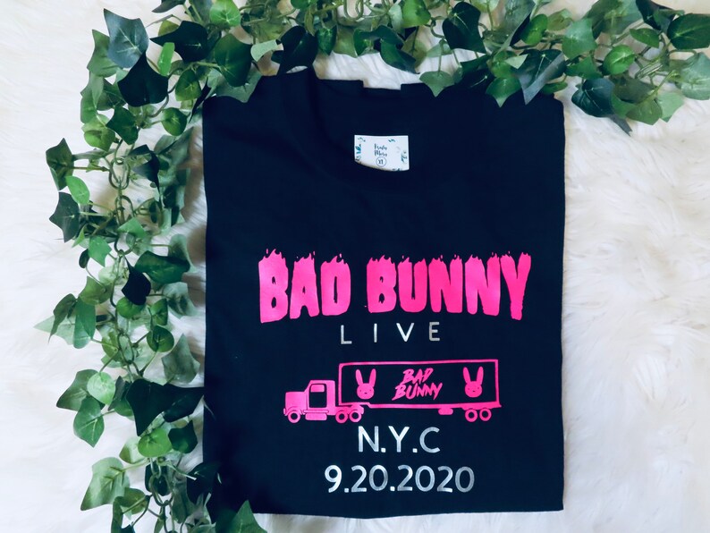 Bad Bunny NYC 2020 merch concert merch bad bunny fan sweat ...