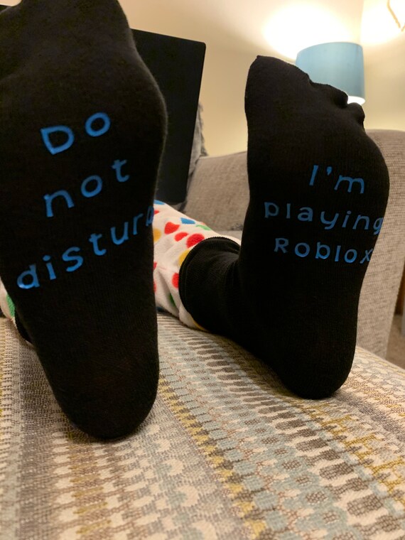 Do Not Disturb Im Playing Roblox Socks Size 12-3 4-6 7-11 | Etsy