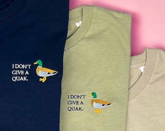 I don't give a Quak - Ente - Shirt - Unisex - Biobaumwolle - fair