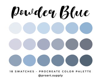 Brand Color Palette - Powder Blue