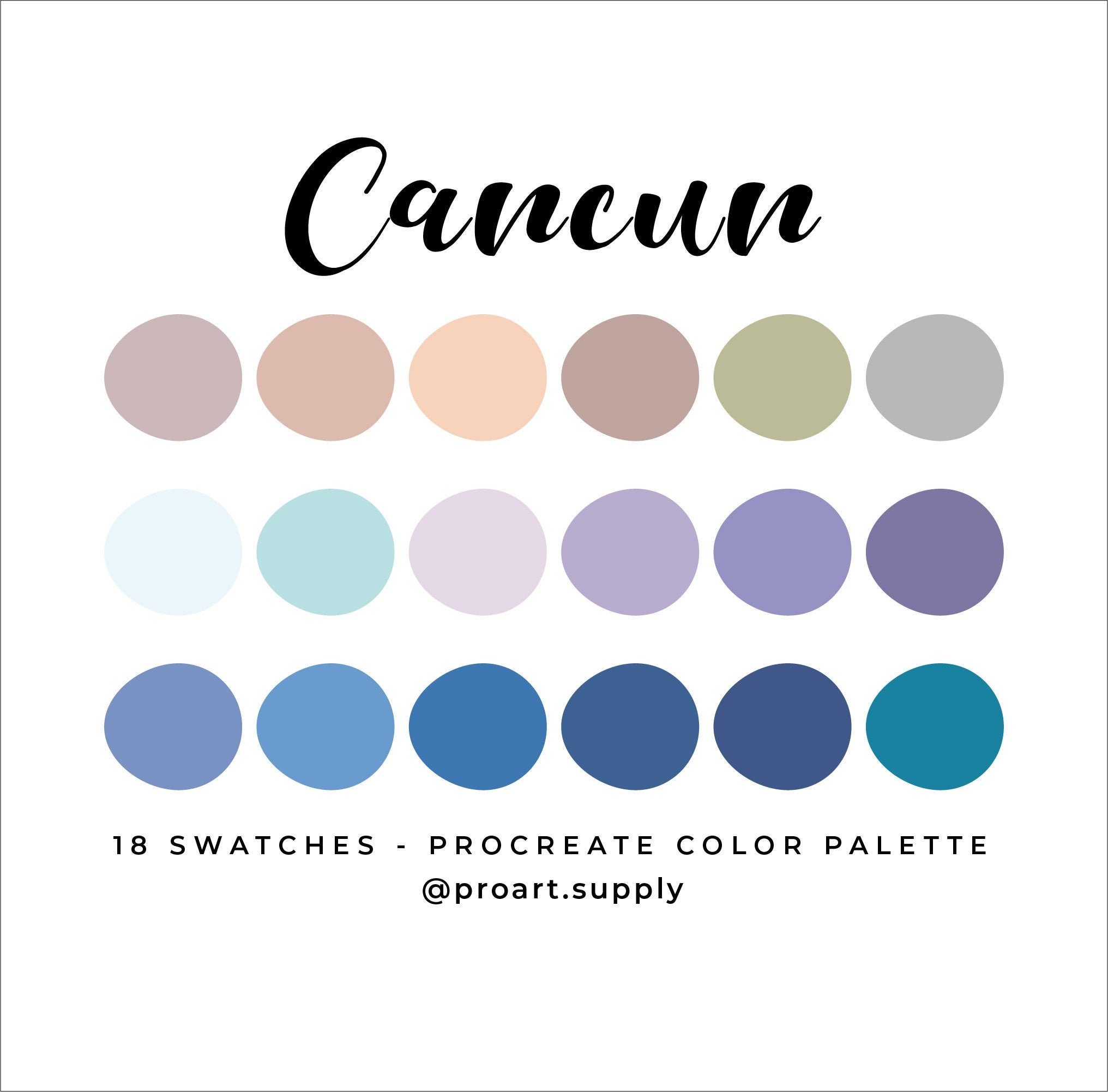 151 procreate color palettes bundle hex color codes 151 procreate