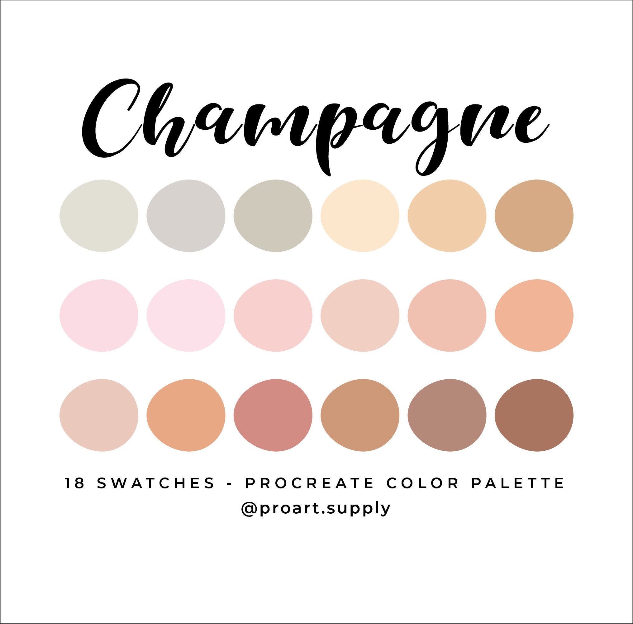 Champagne Color Palette