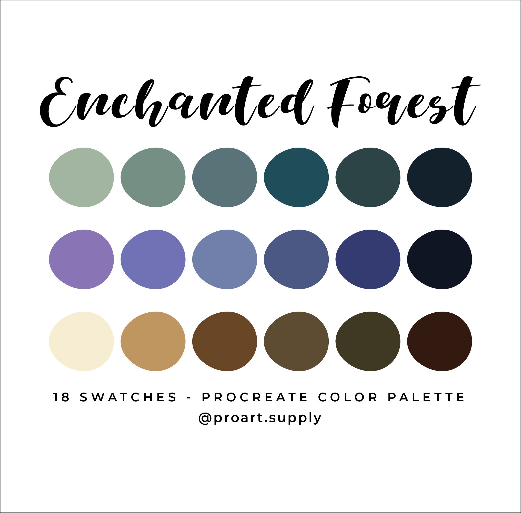 Forest 2024 color palette