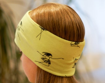 Kinder Stirnband mit Fleece gefüttert – warmes Winter-Stirnband für Mädchen und Jungen, Weltall, Tänzerin, Sterne, Tiere
