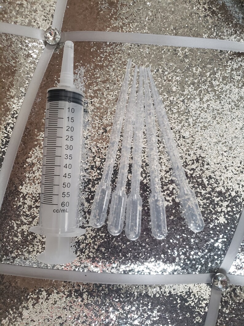 60 ml syringe with 5 pipettes Etsy