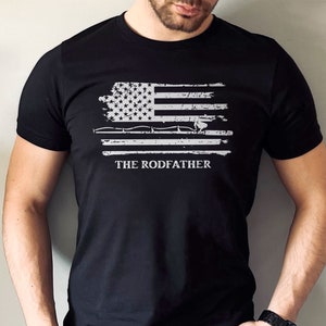 Funny Fishing Gift for men, The rodfather, Fathers Day shirt, Fisherman Birthday, Fishing Dad Grandpa Shirt, gift for Husband, fishing trip