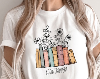 Regalo para amantes de los libros, camiseta para lectores acérrimos, camiseta para amantes de los libros, merchandising literario, camiseta de lectura, camiseta con estampado bonito, regalo para profesores, regalo para novia o madre.