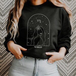 Virgo Sweatshirt, Zodiac Gift for Her, Virgo for Women/Men, Virgo Zodiac Gift, August September Birthday,Virgo Hoodie Crewneck, Virgo Sign