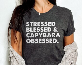 Capybara Shirt, Capybara Gift, Cute Capybara t-shirt, Capybara Lover Gift, Capybara obsessed, Funny Capybara shirt for her /him,