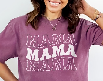 Comfort Colors® Mama Shirt, Cute Mothers Day Shirt, Oversized Trendy Mama Shirt, Gift from Daughter or Son, Mommy Shirt, for Mother, New Mom