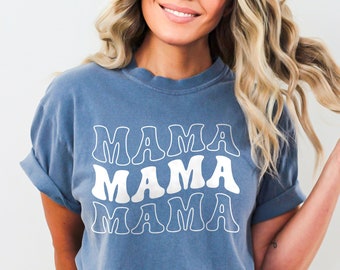 Comfort Colors® Mama Shirt, Mothers Day Shirt, Oversized Trendy Mama Shirt, Cute Retro Mom Shirt, Mommy Shirt, Gift for Mom,New Mother tee